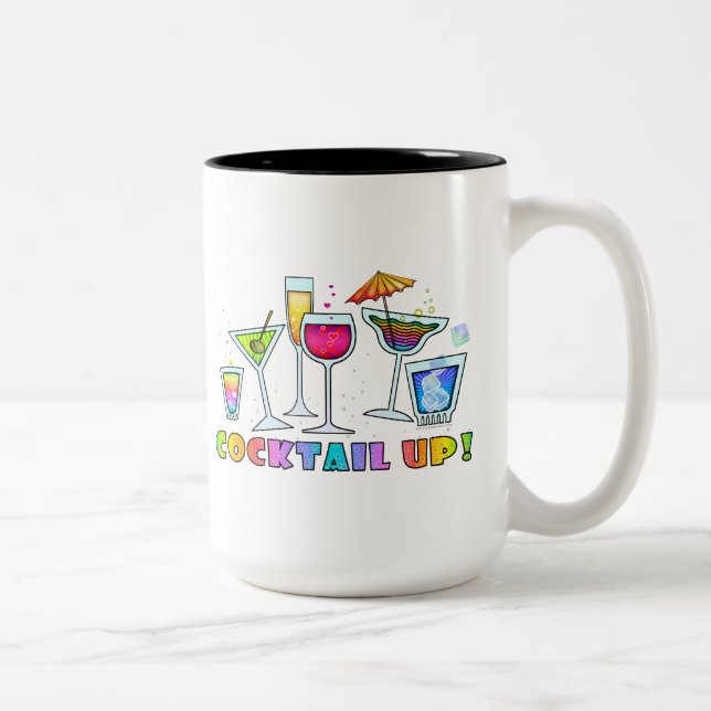 TASSE 2 COULEURS COCKTAILS VERRES - COUPE - STEIN - VERRE (Droit)