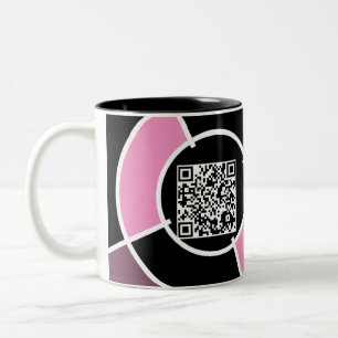 Tasse 2 Couleurs code rose de la boudine QR