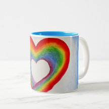 Coeur d'arc-en-ciel