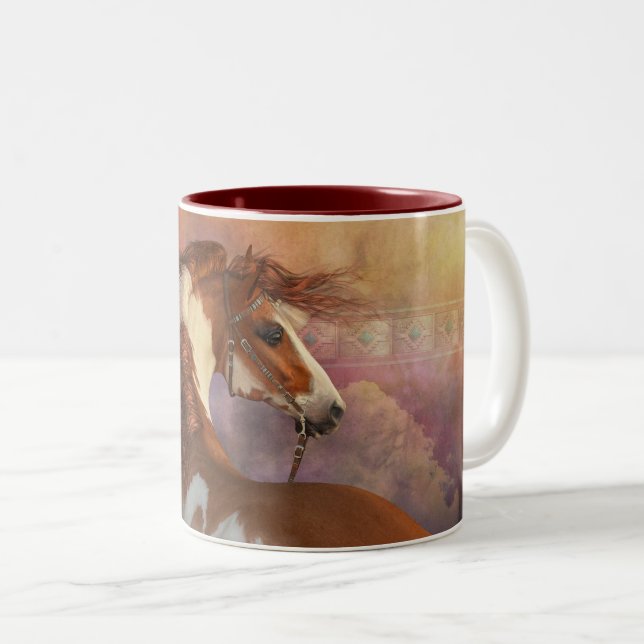 Tasse 2 Couleurs Coeur de la boue occidentale (Devant droit)