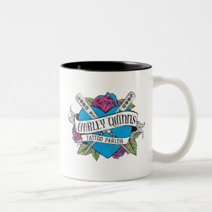 Tasse 2 Couleurs Coeur de salon de tatouage du suicide peloton