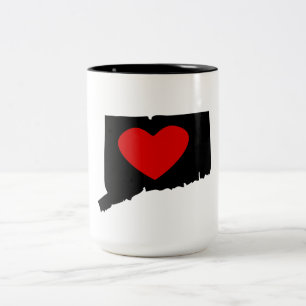 Tasse 2 Couleurs Coeur du Connecticut