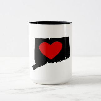 Tasse 2 Couleurs Coeur du Connecticut