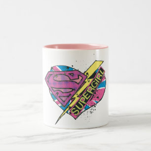 Tasse 2 Couleurs Coeur et boulon de Supergirl