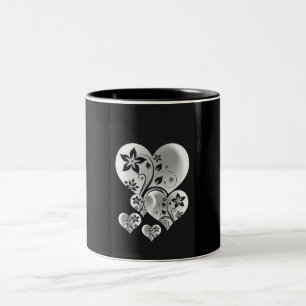 TASSE 2 COULEURS COEUR OU MÊME "AMOUR"