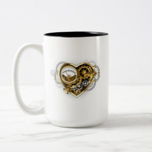 Tasse 2 Couleurs Coeur vapeur avec un manomètre