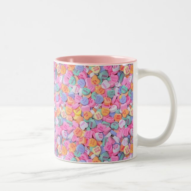 Tasse 2 Couleurs Coeurs de conversation (Droit)