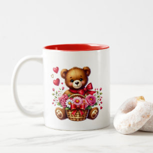 Tasse 2 Couleurs Cœurs de la Saint-Valentin