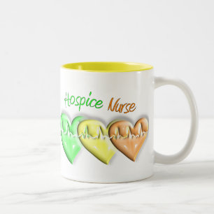 Tasse 2 Couleurs Coeurs de l'infirmière 3D d'hospice