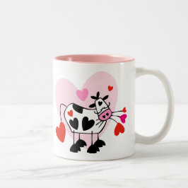 Tasse 2 Couleurs Coeurs de vache