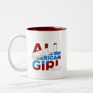 Tasse 2 Couleurs Coffee Cup : All American Girl