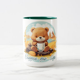 Tasse 2 Couleurs Coffee for life