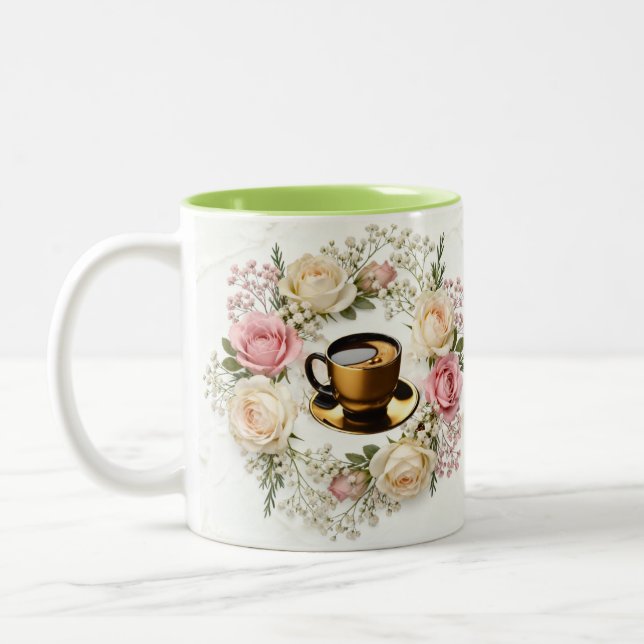 Tasse 2 Couleurs Coffee & Love  (Gauche)