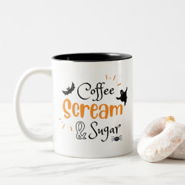Tasse 2 Couleurs Coffee Scream and Sugar Halloween