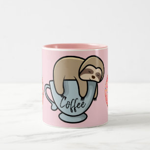 Tasse 2 Couleurs Coffee Sloth