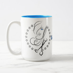 Tasse 2 Couleurs Coiffure personnalisée Beauticier