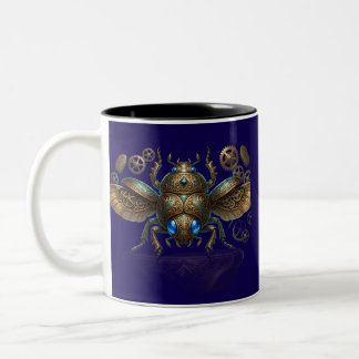 Tasse 2 Couleurs Coléoptère Scarabée Mécanique Steampunk Égyptien A