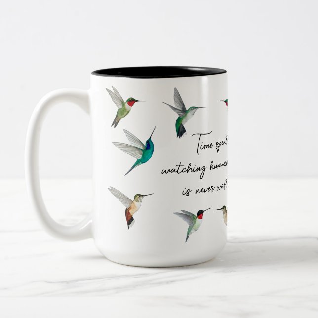 Tasse 2 Couleurs Colibri d'Amérique du Nord (Gauche)