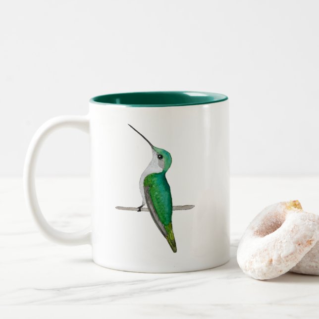 Tasse 2 Couleurs Colibri d'Anna (juvénile) (Avec donut)