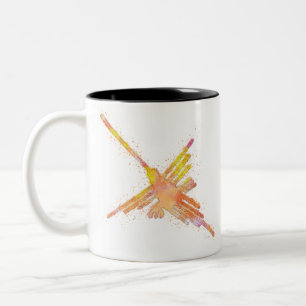 Tasse 2 Couleurs Colibri Nazca à l’aquarelle
