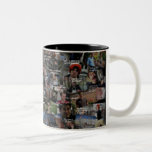Tasse 2 Couleurs Collage de citation "d'histoire d'enfant"