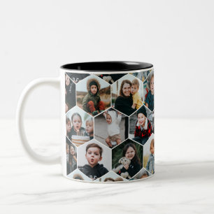 Tasse 2 Couleurs Collage de peigne de 19 photos