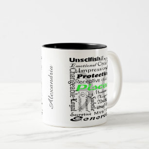Tasse 2 Couleurs Collecte de cartes Zodiac personnalisées