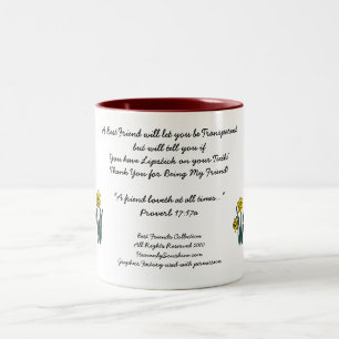 Tasse 2 Couleurs Collection Best Friends transparente