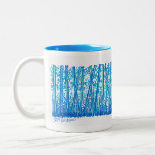 Tasse 2 Couleurs Collection en bambou bleue