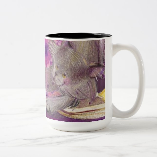 Tasse 2 Couleurs Collection/tasse de chats de gâteau (Droit)