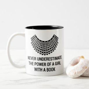 Tasse 2 Couleurs Collègue de dissidence RBG, Ruth Bader GINSBURG F