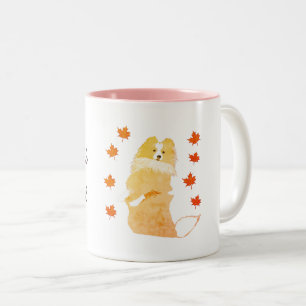 Tasse 2 Couleurs Collie Art < personnalisé