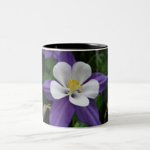 Tasse 2 Couleurs Colonne violet et blanc