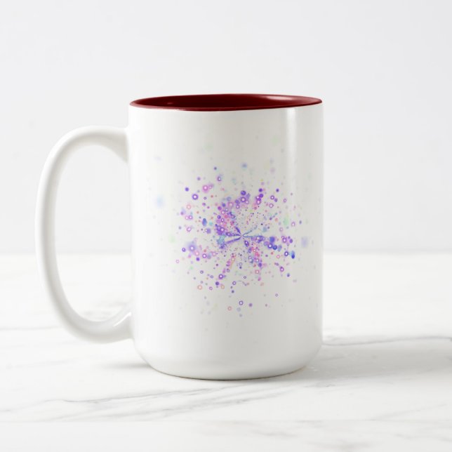 Tasse 2 Couleurs Colorful Abstract Neon Splash (Gauche)