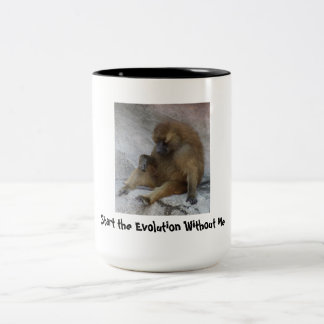 Tasse 2 Couleurs Commencez l'évolution sans moi