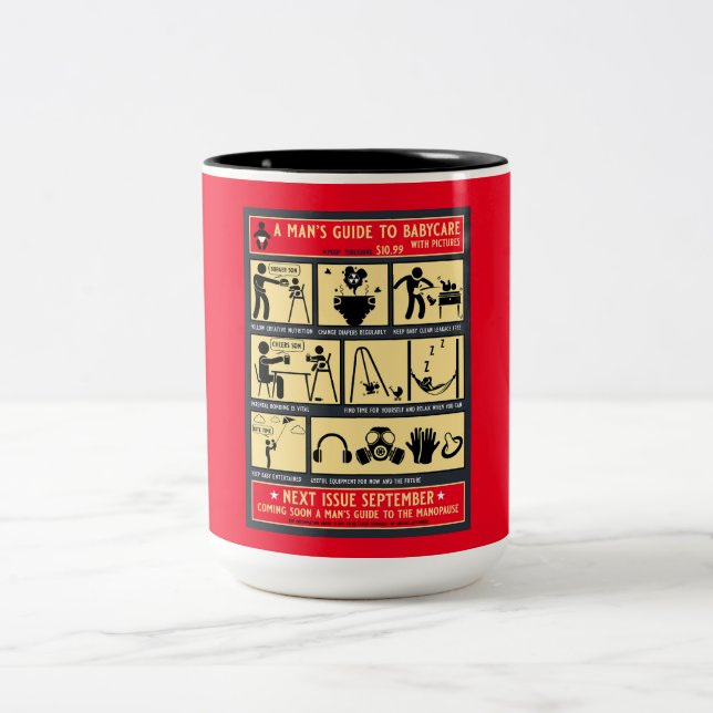 Tasse 2 Couleurs Comment Être Un Père Guide (Centre)