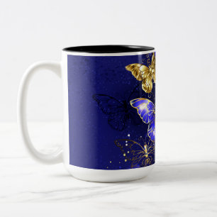 Tasse 2 Couleurs Composition avec papillons Sapphire