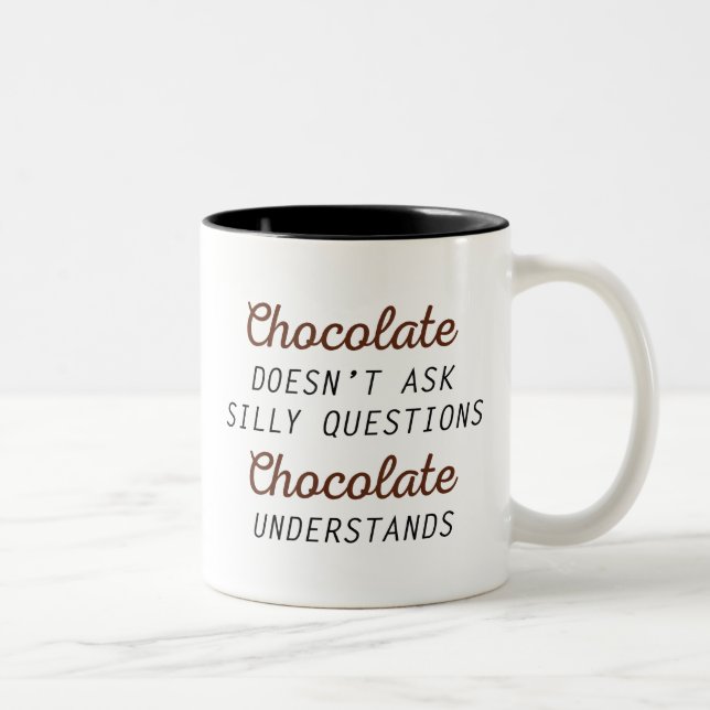 Tasse 2 Couleurs Comprendre le chocolat (Droit)