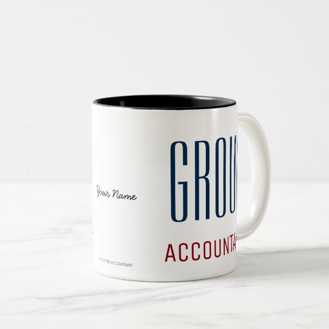 TASSE 2 COULEURS "COMPTABLE DE GROUPE" (Devant droit)