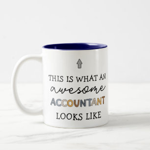 Tasse 2 Couleurs Comptable Funny Awesome Comptable CPA Don