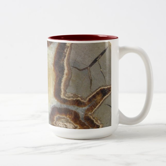 Tasse 2 Couleurs Conception abstraite de rock cristallisé (Droit)