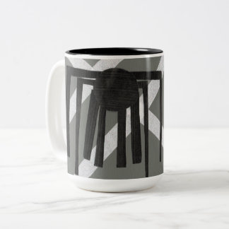 Tasse 2 Couleurs Conception d'araignée géométrique