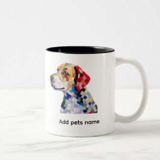 Tasse 2 Couleurs Conception de chiot coloré mignon
