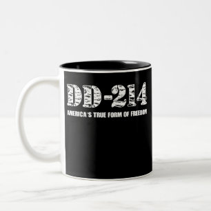 Tasse 2 Couleurs Conception de la liberté DD-214 pour les hommes e