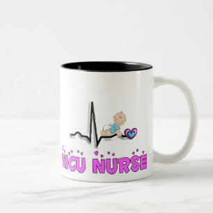 Tasse 2 Couleurs Conception de l'infirmière QRS de NICU