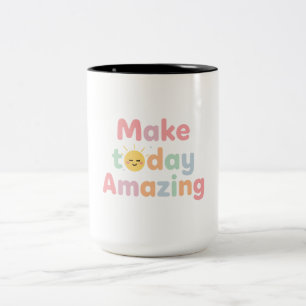 Tasse 2 Couleurs Conception pastel mignonne de journee incroyable