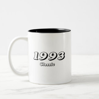 Tasse 2 Couleurs Conception Rétro Classique Vintage 1993