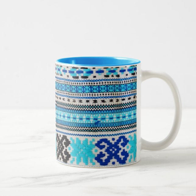 Tasse 2 Couleurs Conception ukrainienne de gens (Droit)
