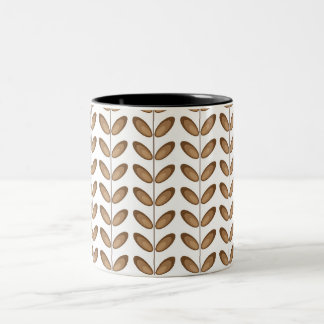 Tasse 2 Couleurs Conceptions de feuilles vectorielles
