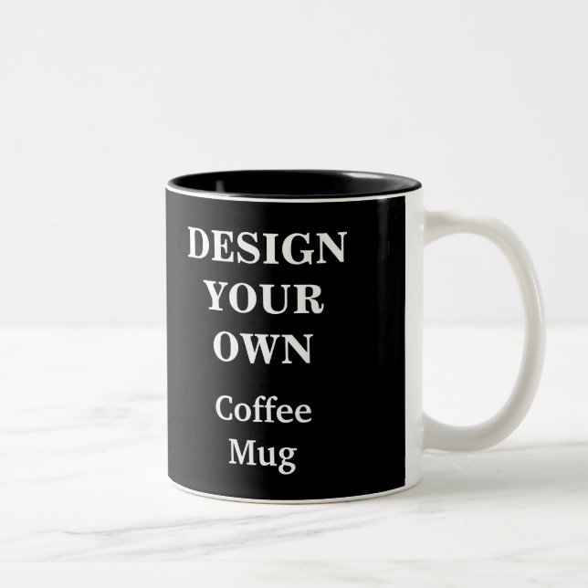 Tasse 2 Couleurs Concevez votre propre Musique - Noir (Droit)